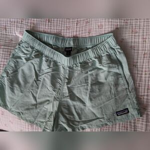 Patagonia Women's Mint Green Athletic Shorts